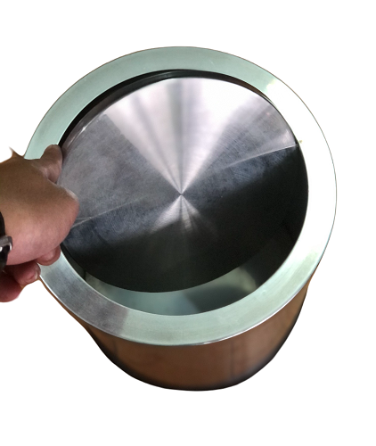 Thùng rác inox nắp lật tròn (300x610mm)