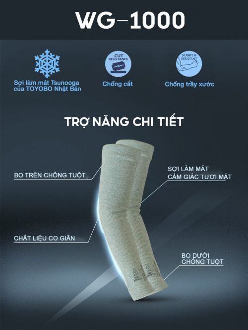 Ống Tay Chống Cắt, Chống Nắng Wonder Grip WG-1000
