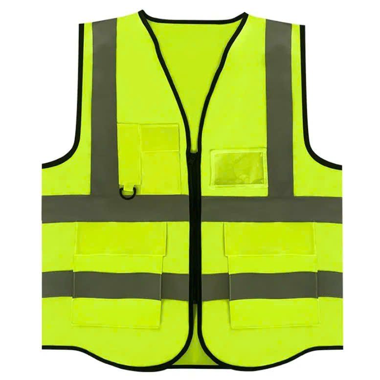 Áo Ghi Lê Phản Quang 4 Túi Vải Poly Cao Cấp