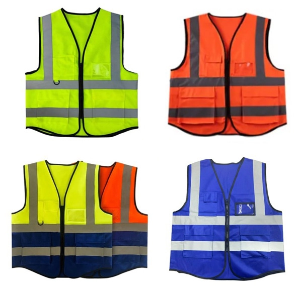 Áo Ghi Lê Phản Quang 4 Túi Vải Poly Cao Cấp